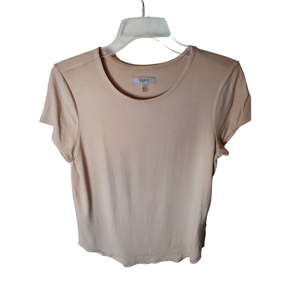 Cupio Blush Short Sleeve Tee Shirt Blouse, NWOT, Medium
